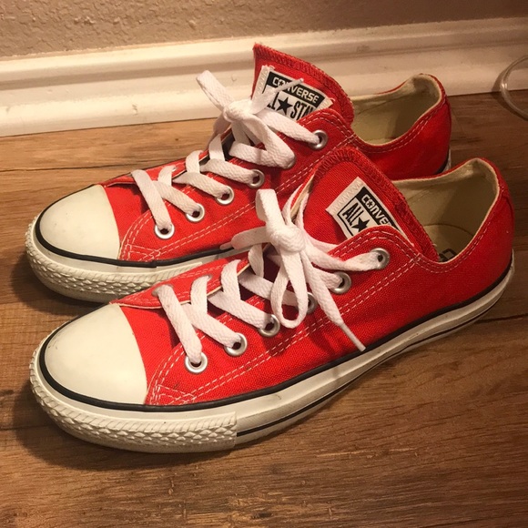 women's red converse